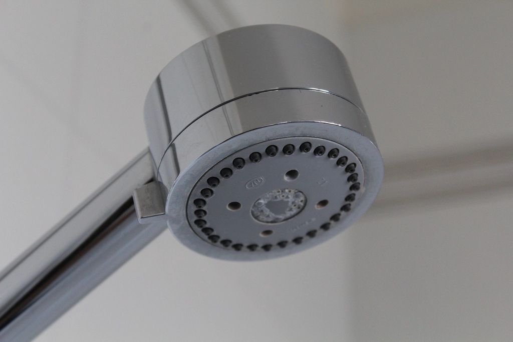 Pommeau de douche chromé